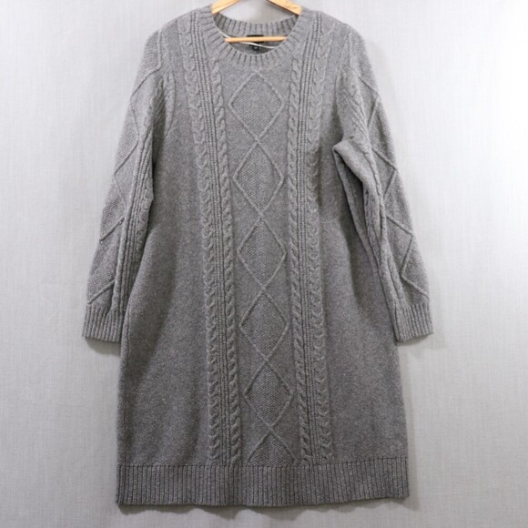 Torrid Cable Knit Sweater Dress Womens 2X Gray Long Sleeve Cozy Knit - Picture 2 of 10